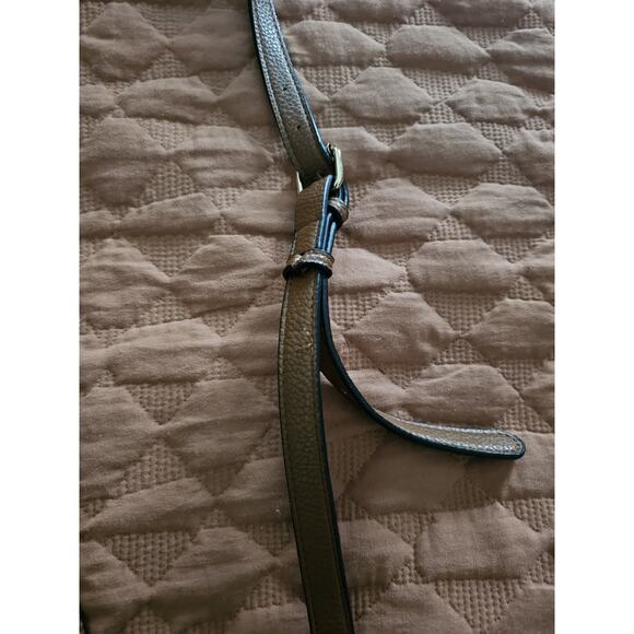 Steve Madden Brown Shoulder Bag with Scarf Accent Purse Handbag - Picture 7 of 10